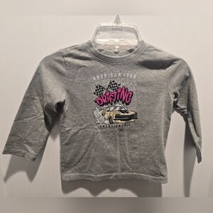 Garanimals Gray Drifting Car Long Sleeve Tee